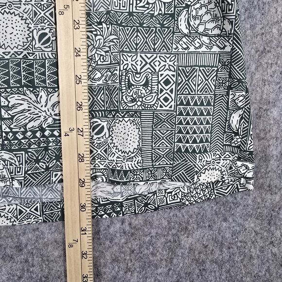 Blue Hawaii Cotton Shirt Mens Size 2XL Short Sleeve Green Multi Tropical Print - Picture 5 of 8